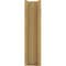 Ekena Millwork 6-in W x 24-in D x 24-in H Balboa Slat Rough Cedar Woodgrain TimberThane Outlooker, Primed Tan OUTUR060X24X24BOA24RCPR - alternate 5